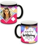 Birthday Hexagon Design Black Magic Mug