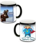 Buy Custom Printed Both Side | Happy Father-Day Design Black Magic Mug | Ceramic Coffee Mug For Gift