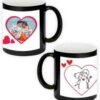 Hearts - Roses Design Black Magic Mug