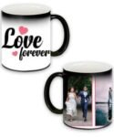 Buy Custom Printed Both Side | Love Forever Design Black Magic Mug | Ceramic Coffee Mug For Gift