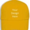 Own Design Yellow Customized Stylish Caps