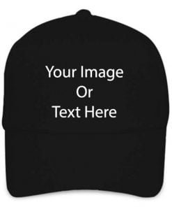 Own Design Black Customized Stylish Caps