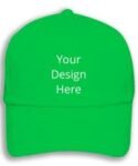 Buy Own Design Light Green Customized | Unisex Printed Embroidery | Adjustable Stylish Solid Caps