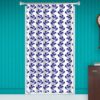 Blue Bail D Room Blacken Print Curtain