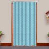 Blue Half Circle D Room Blacken Curtain