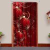 Christmas Room Blacken Photo Print Curtain