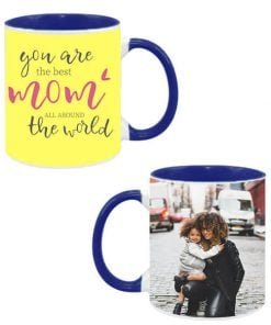Buy Customized Dual Tone | You are the Best Mom Design Ceramic Mug | Dual Tone Coffee Mug For Men Women