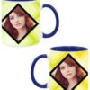 Own Photo Dark Blue Ceramic Mug