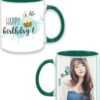 Green Happy Birthday Design Mug