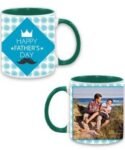 Green Happy Father Day Design Mug