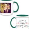 Green Happy Mother Day Design Mug