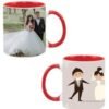 Married Couple Design Custom Red Ceramic Mug