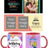 Birthday Design Custom Red Ceramic Mug