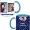 Birthday Design Custom Sky Blue Ceramic Mug