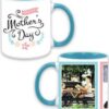 Mothers Day Design Custom Sky Blue Ceramic Mug