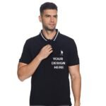 Buy Black US Polo Association Men T-Shirt | Collar Neck Regular Fit | Customized Cotton Shirt