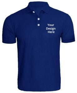Blue Customized Polo T-Shirts