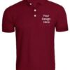 Maroon Customized Polo T-Shirts