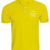 Yellow Customized Polo T-Shirts