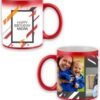 Birthday Abstract Design Red Magic Mug