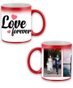Buy Custom Printed Both Side | Love Forever Design Red Magic Mug | Ceramic Coffee Mug For Gift