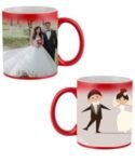Buy Custom Printed Both Side | Married Couple Design Red Magic Mug | Ceramic Coffee Mug For Gift