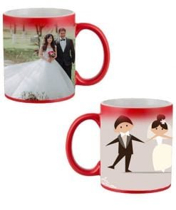 Married Couple Design Red Magic Mug