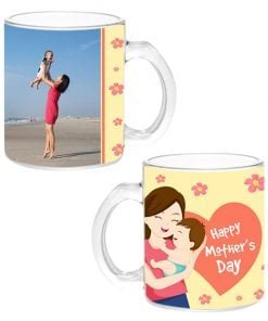 Buy Mother Day Design Transparent Clear | Custom Printed Both Side | Ceramic Coffee Mug For Gift