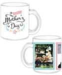 Buy Mothers Day Design Transparent Clear | Custom Printed Both Side | Ceramic Coffee Mug For Gift