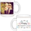 Mother Day Design Transparent Clear Ceramic Mug