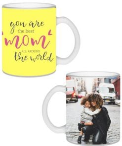 Best Mom Design Transparent Frosted Ceramic Mug