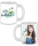 Happy Birthday Design Custom White Ceramic Mug