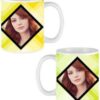 Dual Image Design Custom White Ceramic Mug