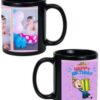 Birthday Gift Box Design Custom Black Ceramic Mug