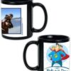 Father Day Design Custom Black Ceramic Mug