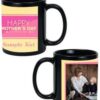 Mothers Day Design Custom Black Ceramic Mug