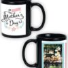 Mother Day Design Custom Black Ceramic Mug