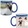 Married Couple Design Blue Magic Mug