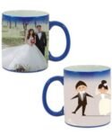 Married Couple Design Blue Magic Mug