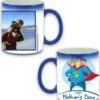 Fathers Day Design Blue Magic Mug