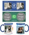 Social Media Design Blue Magic Mug