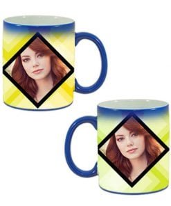 Dual Image Design Blue Magic Mug