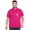 Magenta Custom Polo Shirt