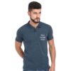 Blue Cotton Polo T-Shirt