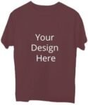 Design Your Own Custom Maroon T-Shirts | Round Neck Short Sleeve Men’s Cotton Shirt