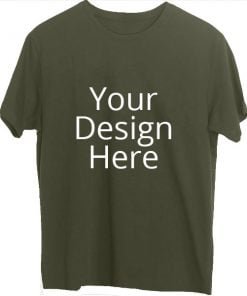 Buy Olive Green T-Shirt | Personalized Short Sleeve | Men’s Cotton Shirt