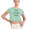 Mint Green Custom Crop Top