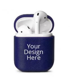 Pro Leather Custom Blue Protective Airpods