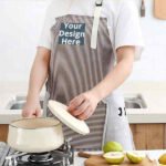 Buy Brown Water/Oil Proof Pocket Chef Apron | Own Design Adjustable Neck Strap | Perfect for Cooking BBQ Baking