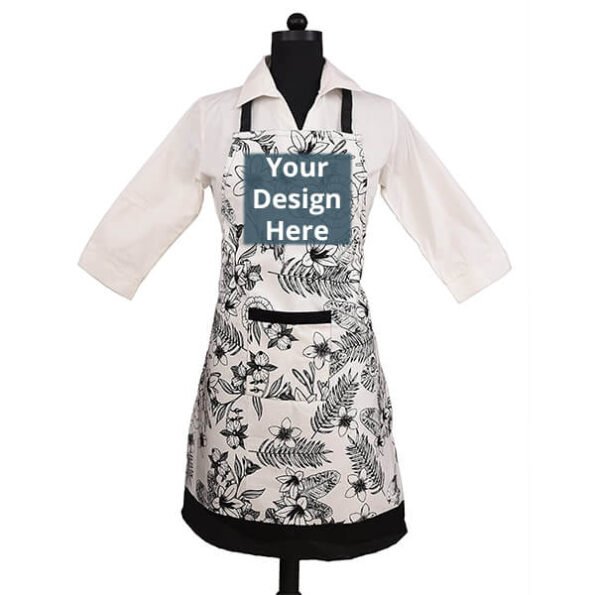 Buy Printed Waterproof Unisex Pocket Chef Apron | Own Design Adjustable Neck Strap | Perfect for Cooking BBQ Baking